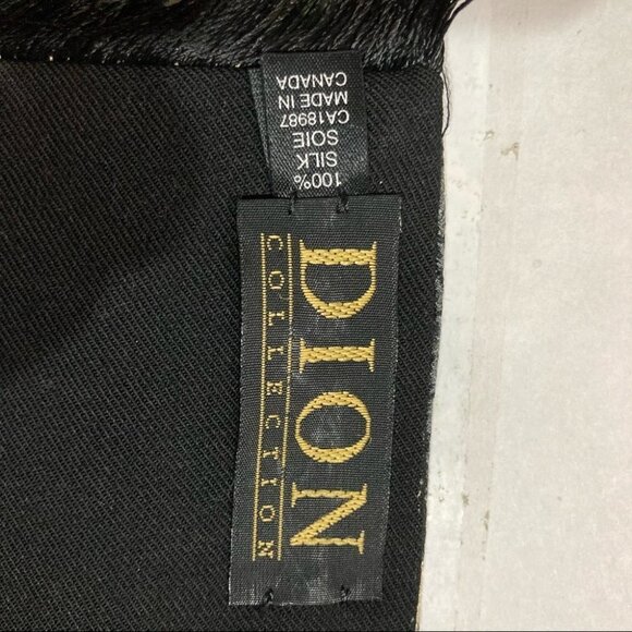 DION Vintage 100% Silk Scarf Made in  Canada - Picture 4 of 4